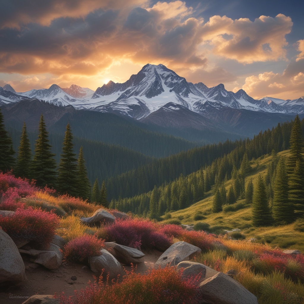 Majestic mountain view